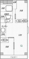パレ北加賀屋の間取り画像