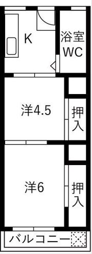 カガマンションの間取り画像