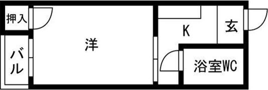 エルパラッツォ玉出（メゾン美也パートII）の間取り画像