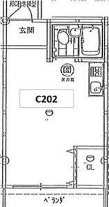 盛龍ハイツ五の間取り画像