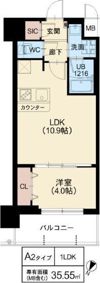 スプランディッド弁天町の間取り画像