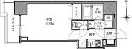 S-RESIDENCE谷町五丁目の間取り画像
