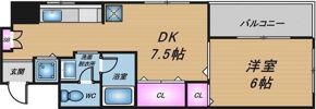 シャトー弁天弐番館の間取り画像