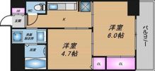 シャトー弁天弐番館の間取り画像