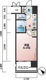 エステムコート難波WEST-SIDE大阪ドーム前の間取り画像