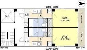 アリビオ港晴の間取り画像