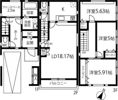 港区港晴4丁目戸建の間取り画像