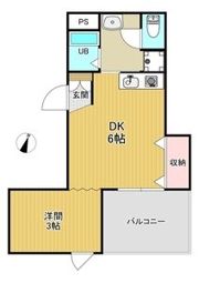 サンパレス弁天の間取り画像