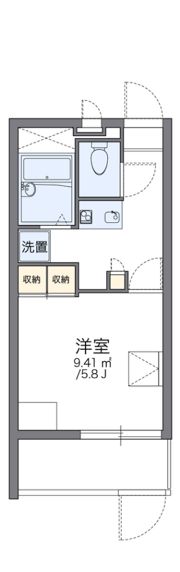 レオパレスgrowの間取り画像