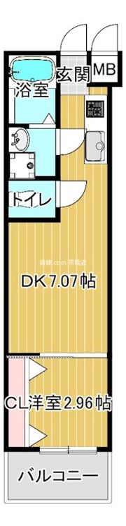 ドゥエリング大阪城北の間取り画像