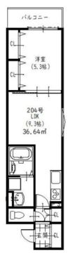 クリエオーレ徳庵の間取り画像