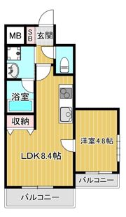 プレジオ都島の間取り画像