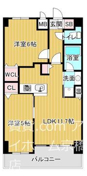 グラマシー京橋の間取り画像