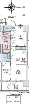 スプランディッドあびこ駅前の間取り画像