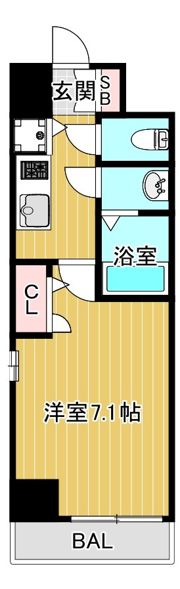 クレストタップ京橋の間取り画像