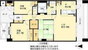 ローレルコート放出の間取り画像