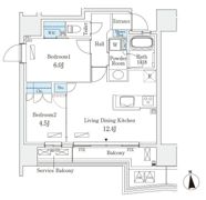 STANDZ四天王寺前夕陽丘の間取り画像