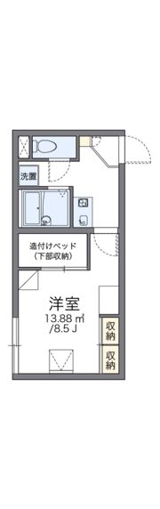 レオパレスルイソウの間取り画像