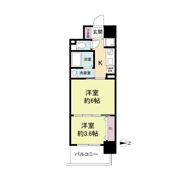 セレニテ心斎橋グランデの間取り画像
