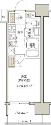 クレストコート靱公園の間取り画像