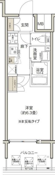 クレストコート靱公園の間取り画像