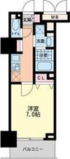 ハビテ靱センターコートの間取り画像