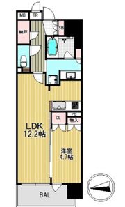 ブランズ北堀江プレイスの間取り画像