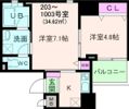 アモーレ本町ウエストの間取り画像