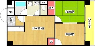 ロイヤルハイツ河田の間取り画像
