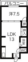 メゾン大和枚岡の間取り画像