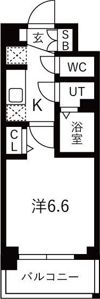 プレサンスOSAKADOMECITYスクエアの間取り画像