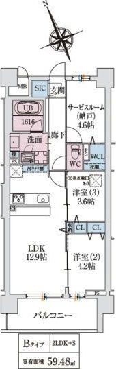スプランディッド大阪NAMBA LINE（旧スプランディッドの間取り画像