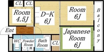 サンリッツ巽の間取り画像