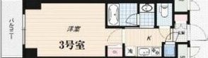 QCフラット北堀江の間取り画像