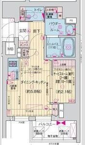 ソルテラス阿波座ウィズの間取り画像