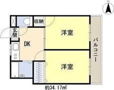 エスパス南巽の間取り画像