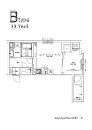 Louis Apartment 長瀬ノールの間取り画像