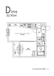 Louis Apartment 長瀬ノールの間取り画像