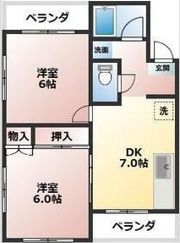 マンションアサノの間取り画像