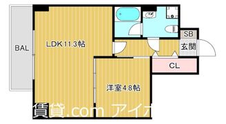 アクエルド緑地公園の間取り画像
