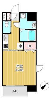 フォレストガーデン天満橋Iの間取り画像