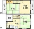 寝屋川市河北中町連棟住宅の間取り画像