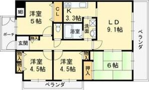 シティパーク瓢箪山の間取り画像