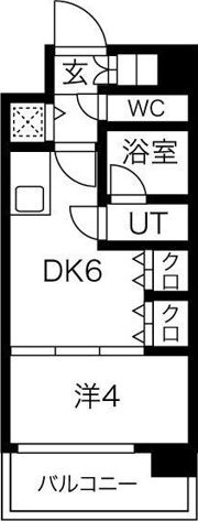 S-RESIDENCE淀屋橋の間取り画像