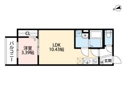 NEXT YOU 稲田新町（ネクストユウイナダシンマチ）の間取り画像