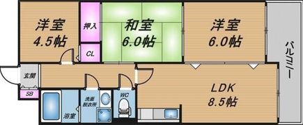 ドーム1番館の間取り画像