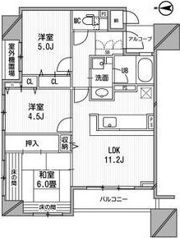 アーデンタワー新町の間取り画像