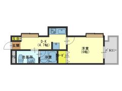 コンチネンタル東小橋の間取り画像