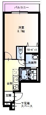 フジパレス新深江VII番館の間取り画像