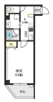 レクラン放出東の間取り画像
